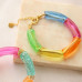 Acrylic Tube bead 33x8mm Pink
